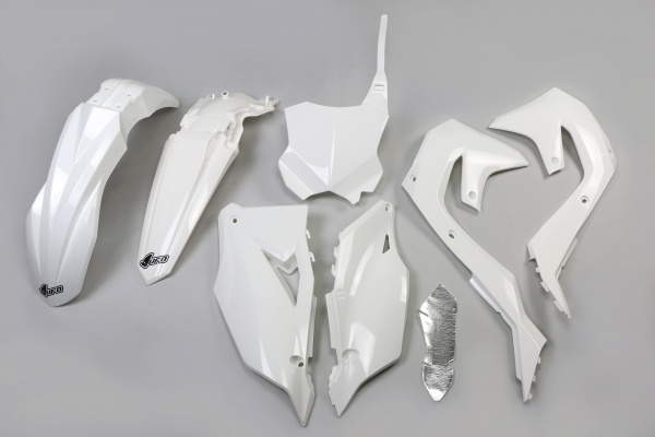 Plastic Kit white for Kawasaki KX 250 F - KX 450 F - KX 250 X - KX 450 XC - KX 300 - KX 450 X